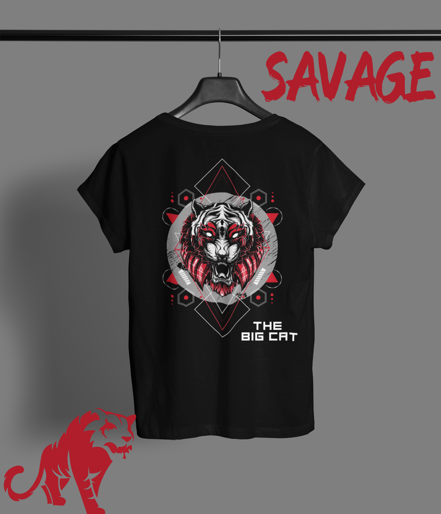 The Beast Black Over-sized Unisex T-shirt