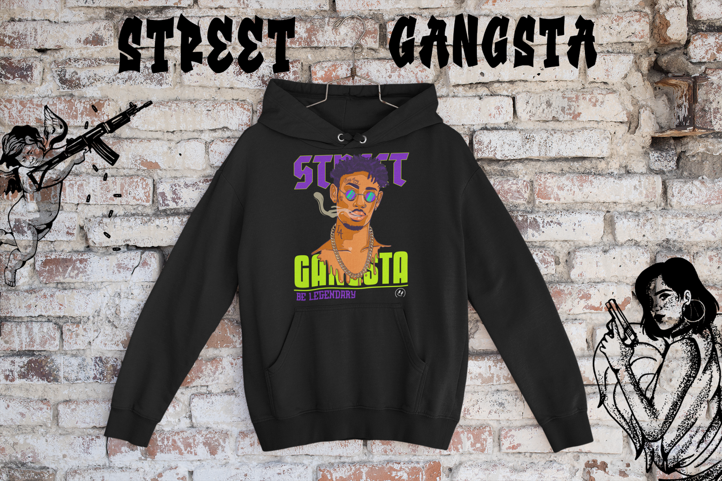 Street Gangsta Unisex Normal Fit Hoodie