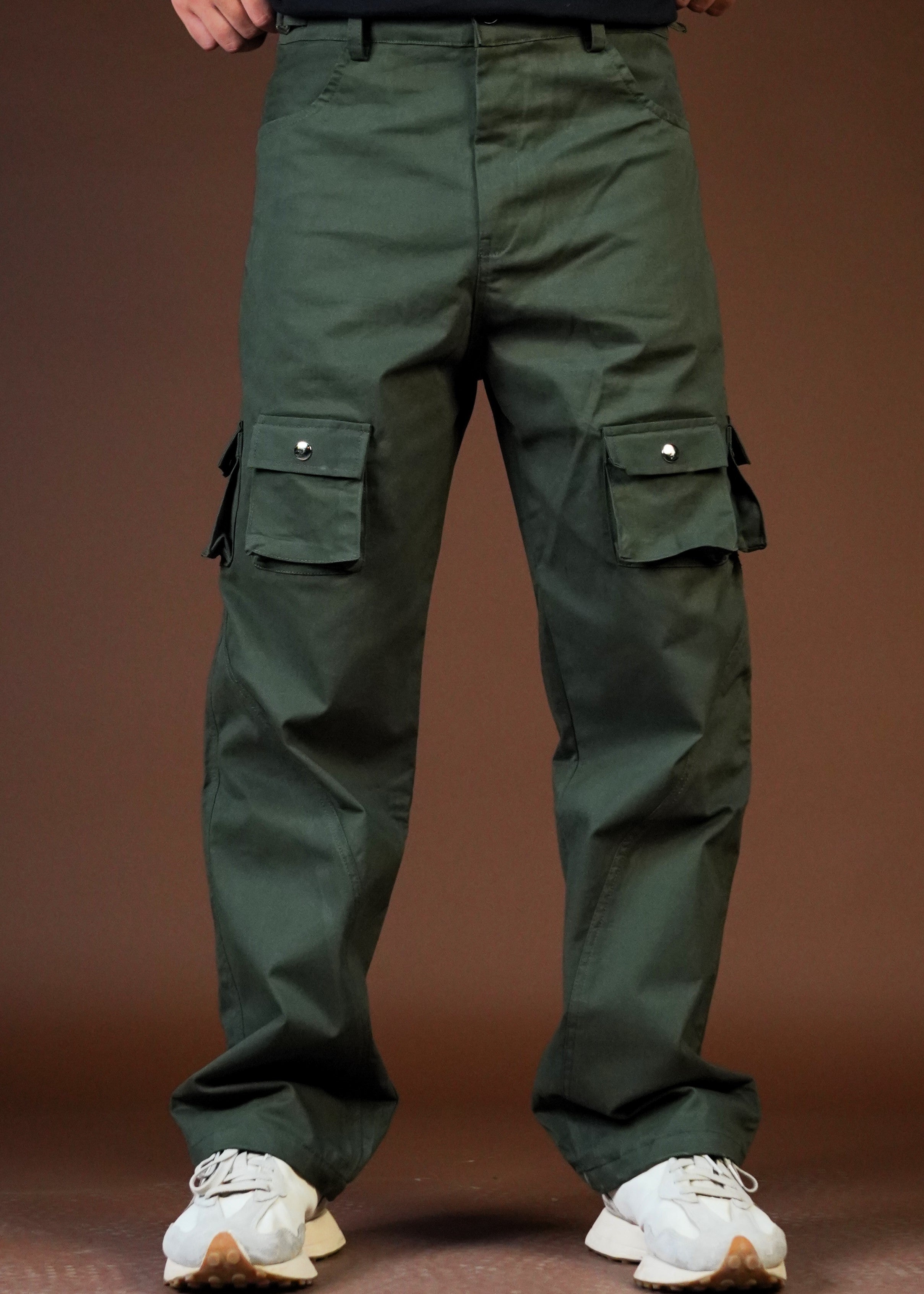 Routine Casual Green unisex Cargo Pants