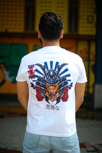 Samurai Tiger Vintage Oversized Tshirt
