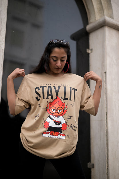Stay Lit Unisex Over-sized T-shirt