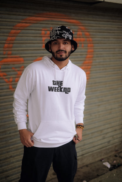 The weeknd White Normal fit Unisex Hoodie