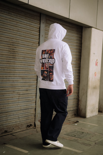 The weeknd White Normal fit Unisex Hoodie
