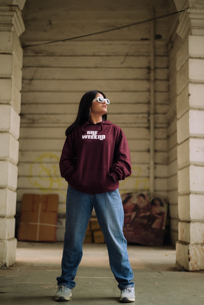 The weeknd Maroon Unisex Normal Fit Hoodie
