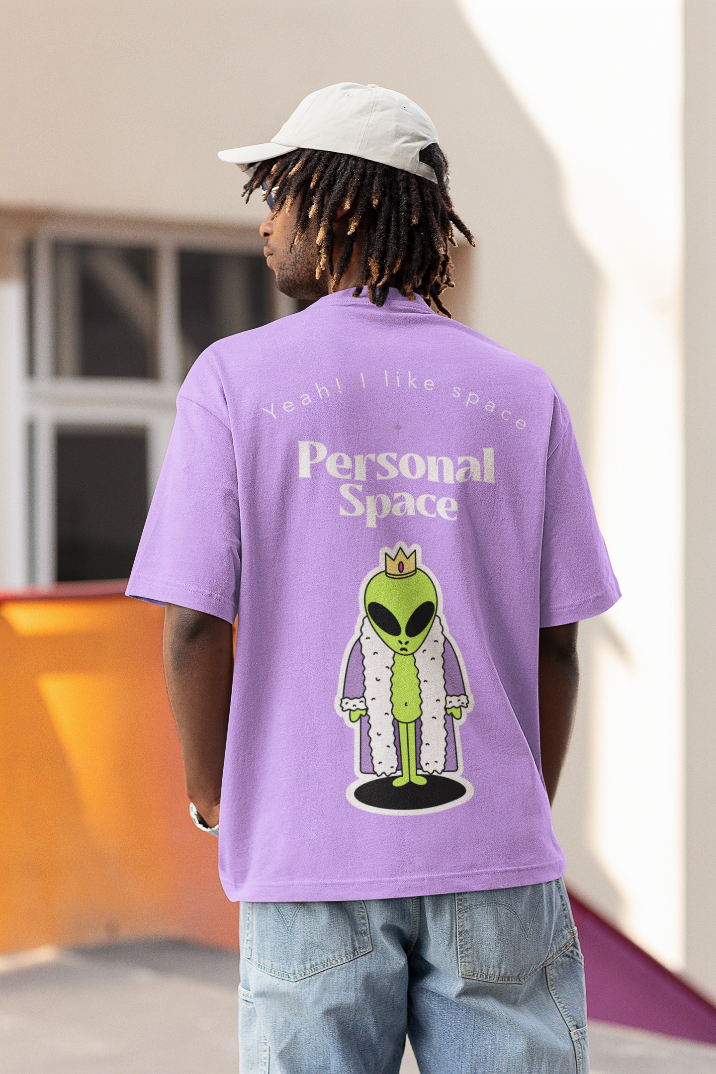 Personal Space Lavender Unisex Over-sized T-shirt