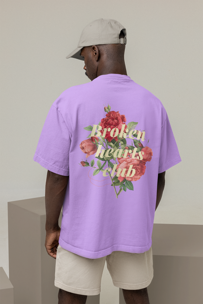 Broken Hearts club Lavender over-sized T-shirt