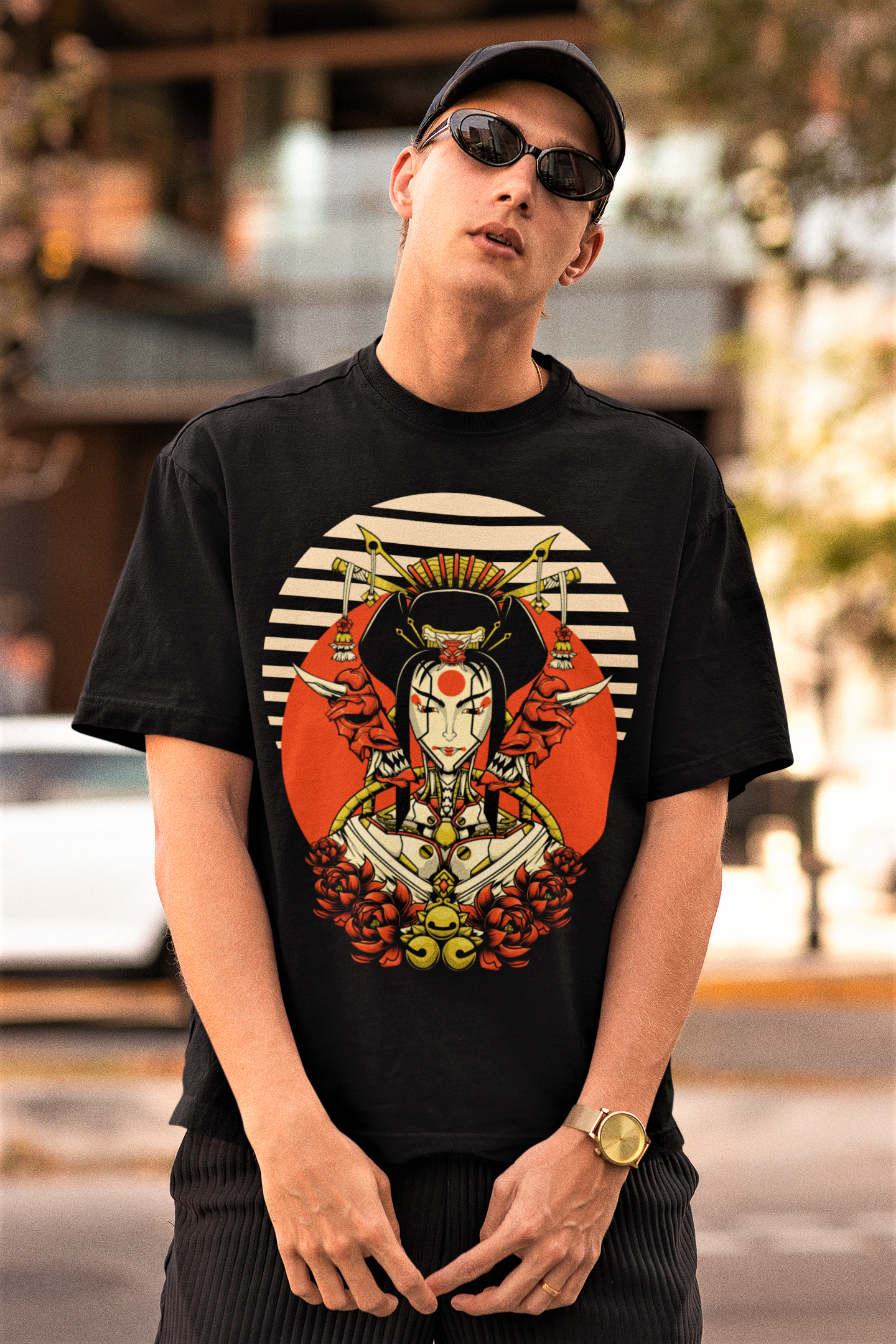 Geisha unisex Over-sized Unisex T-shirt