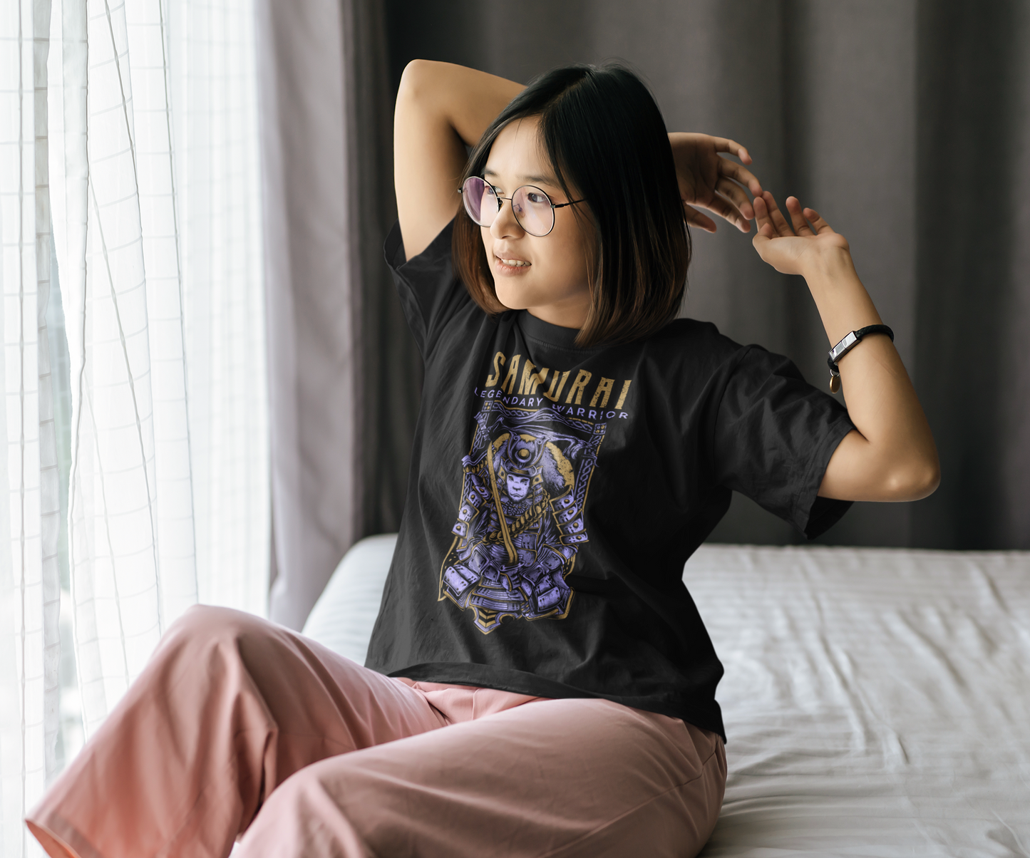 Samurai Black Unisex Over-sized T-shirt
